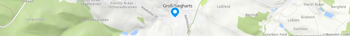 Kartendarstellung des Standorts für Dreifaltigkeits-Apotheke in 3812 Gross-Siegharts